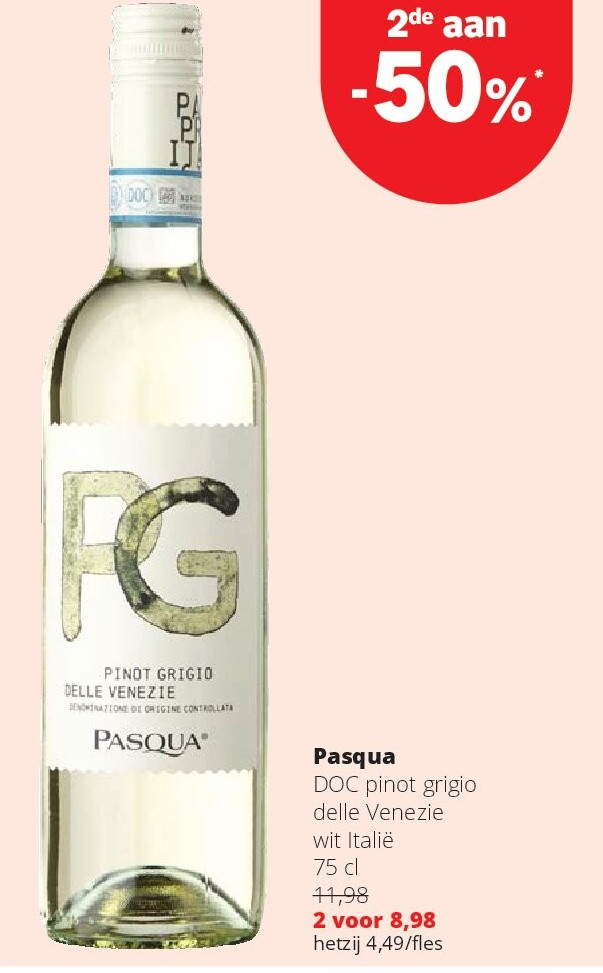 Pasqua DOC pinot grigio delle Venezie wit Italië 75 cl