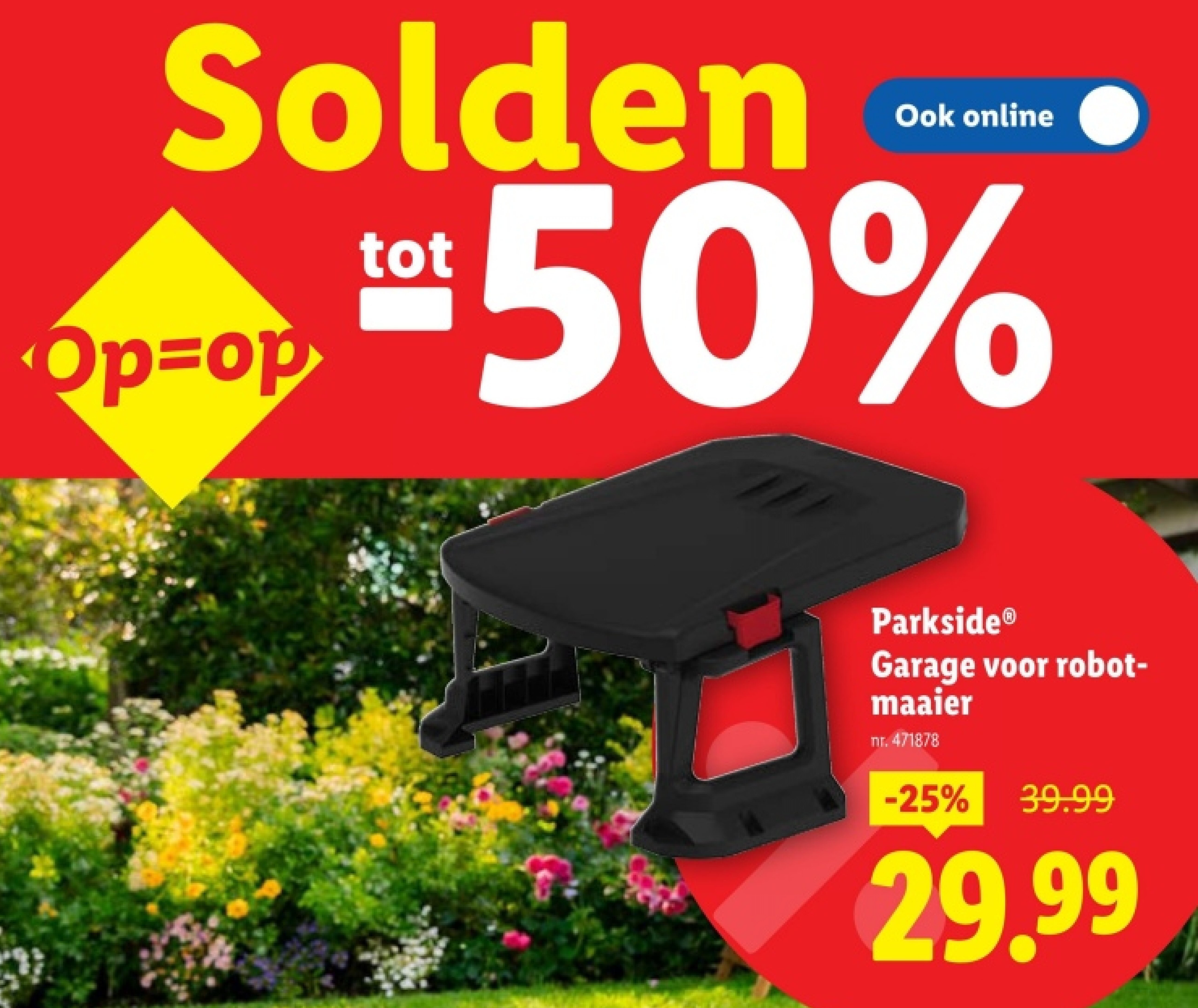 Garage voor robotmaaier