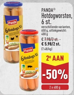 Hotdogworsten, 6st.