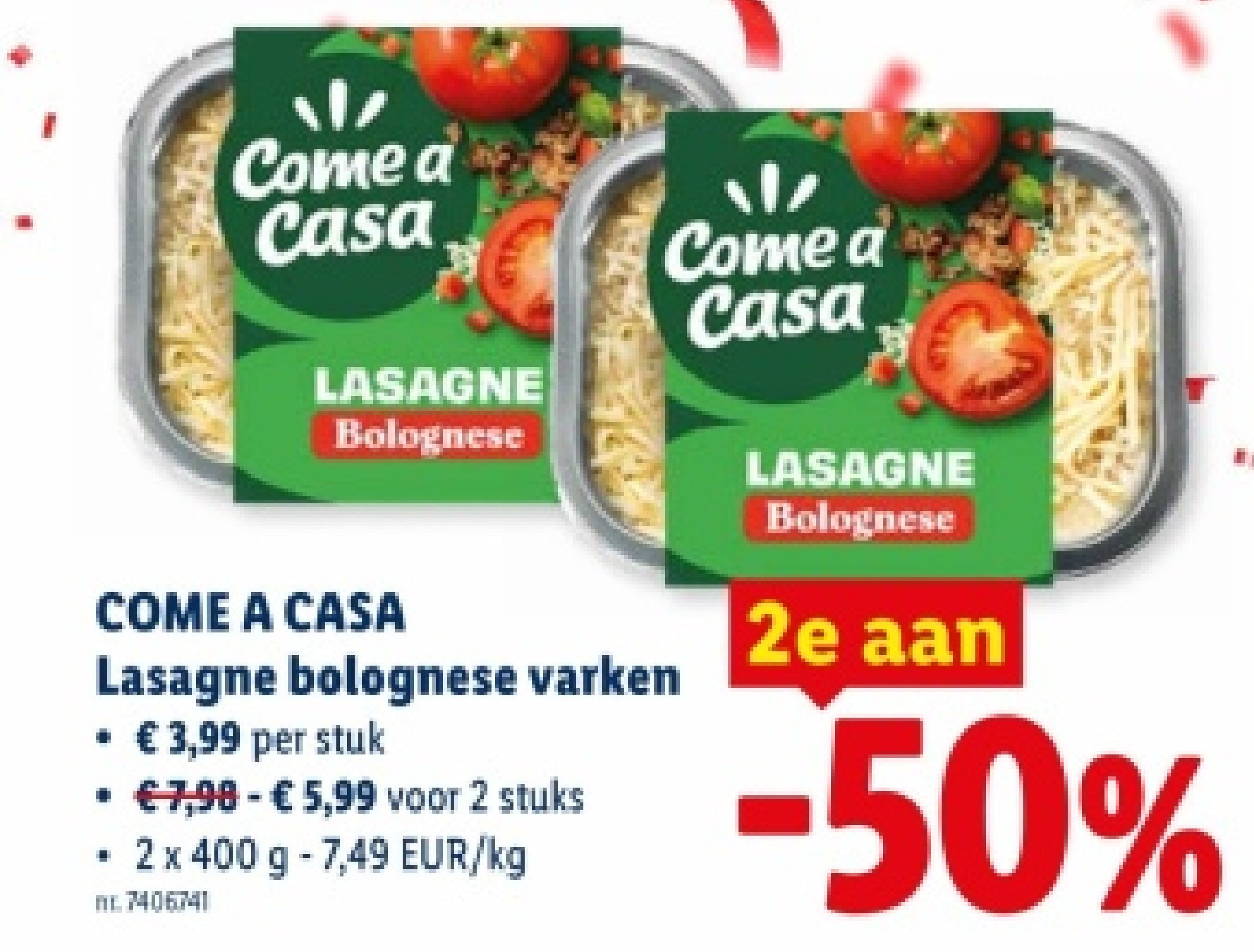 Lasagne bolognese varken