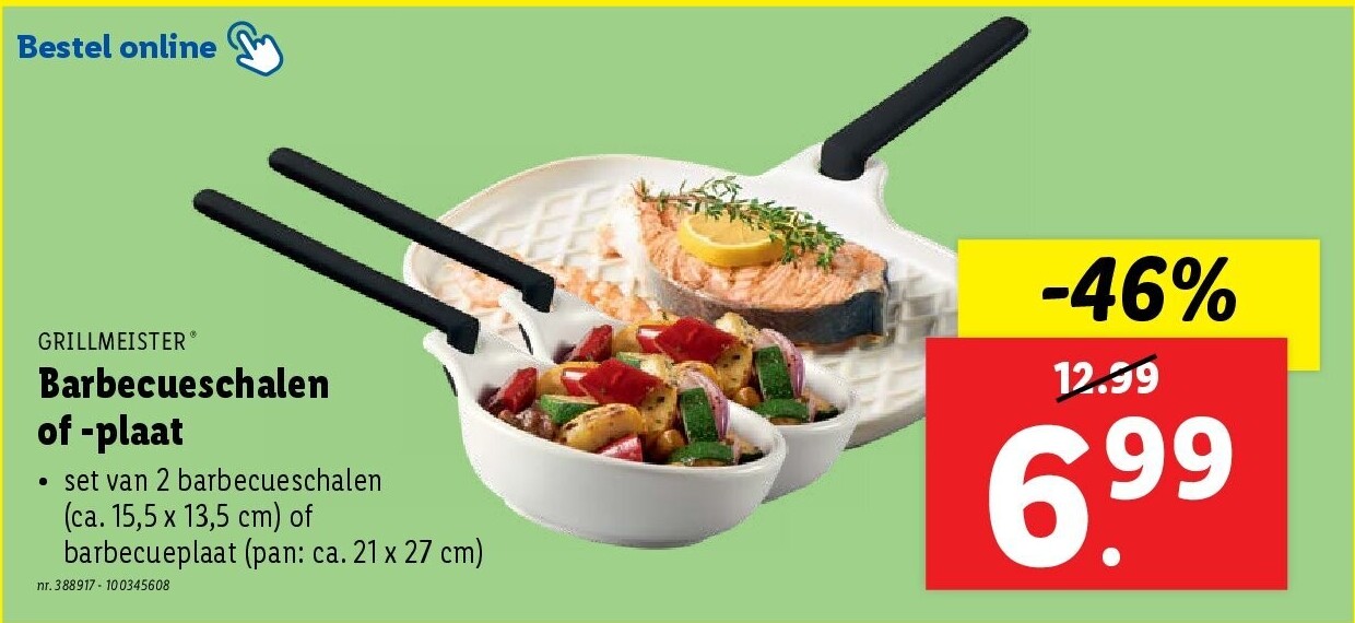 Barbecueschalen of -plaat