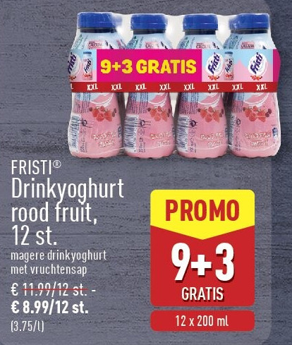 Drinkyoghurt rood fruit, 12st.