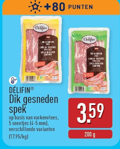 Dik gesneden spek