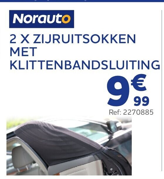 2 X ZIJRUITSOKKEN MET KLITTENBANDSLUITING