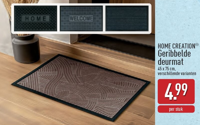 Geribbelde deurmat