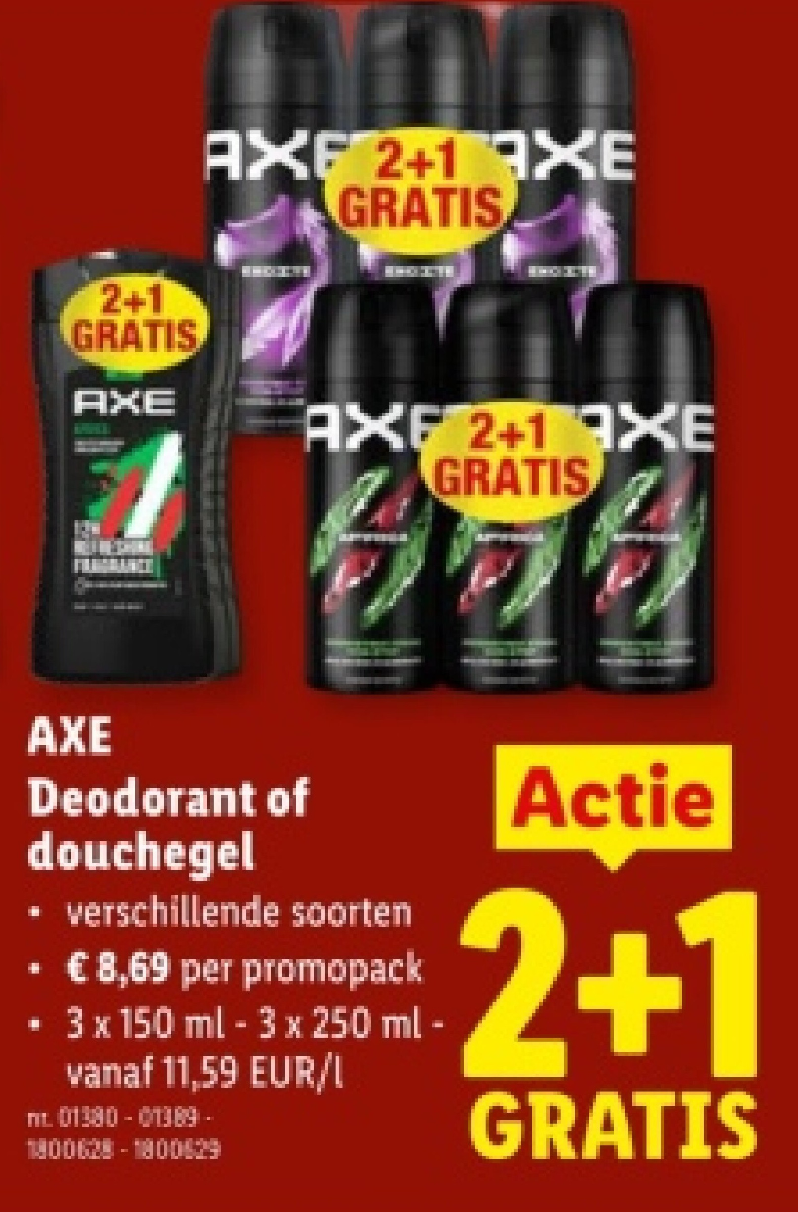 Deodorant of douchegel