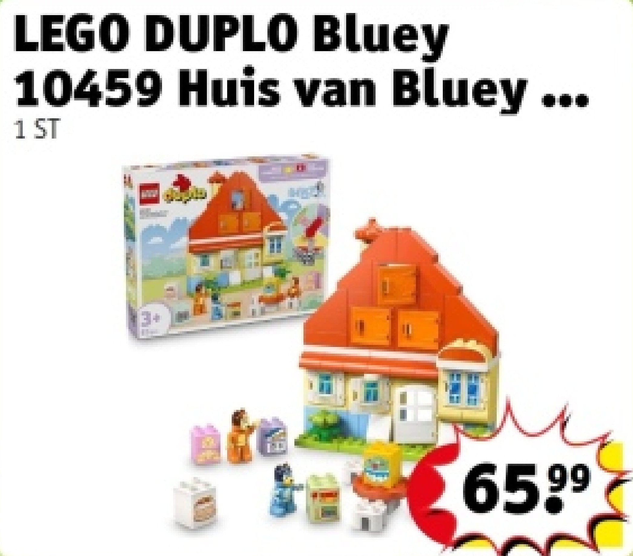 LEGO DUPLO Bluey 10459 Huis van Bluey en haar Familie met Geheugenspel