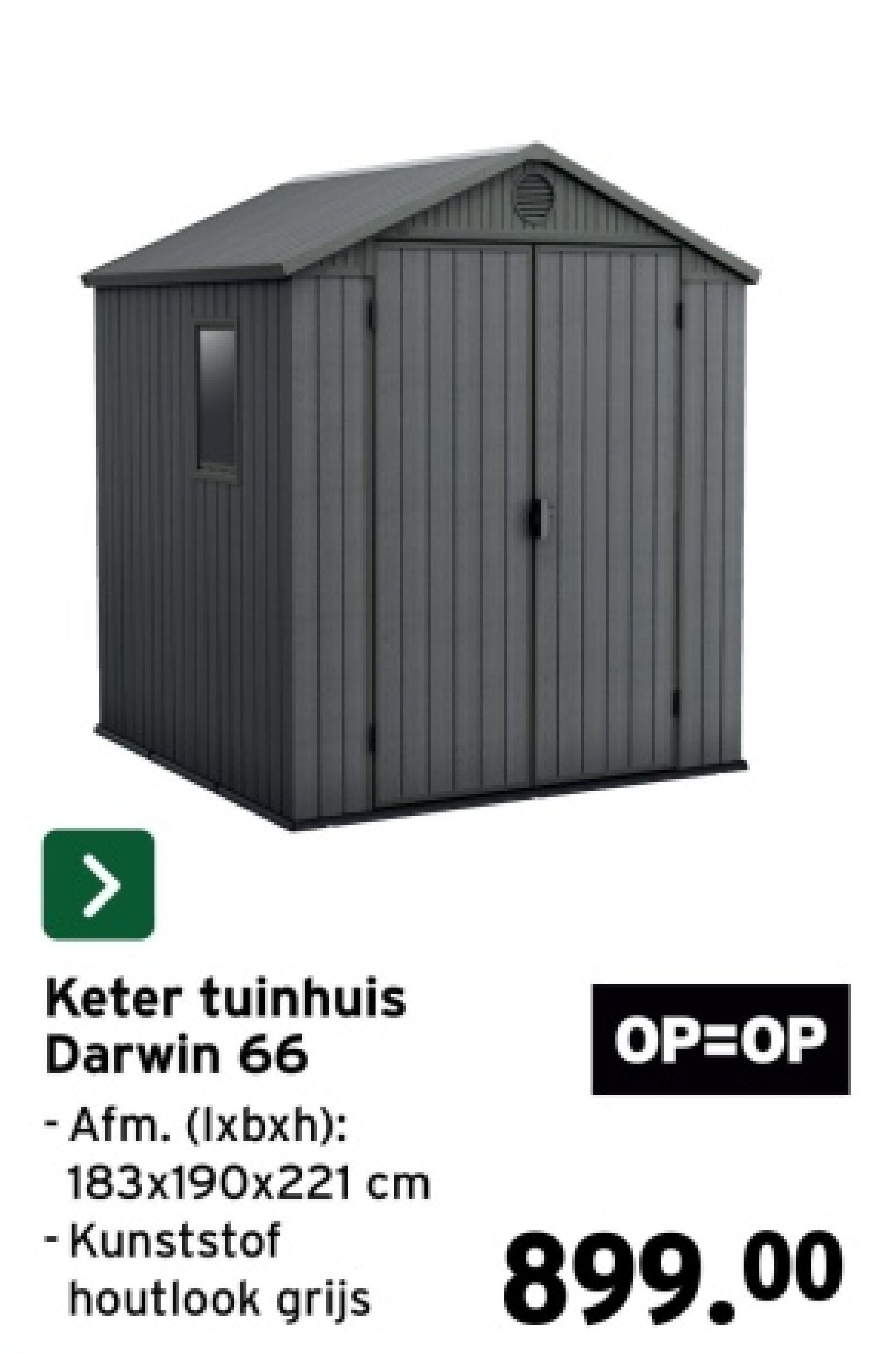 Keter tuinhuis Darwin 66