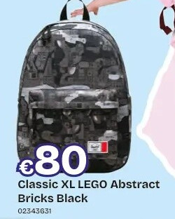 Classic XL LEGO Abstract Bricks Black