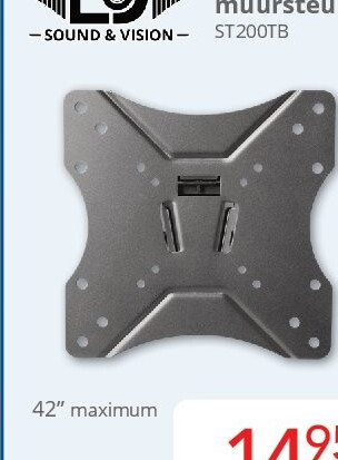Kantelbare muursteun ST200TB
