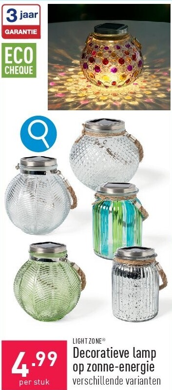 Decoratieve lamp op zonne-energie