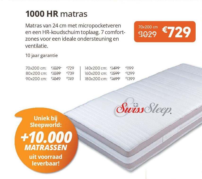 1000 HR matras