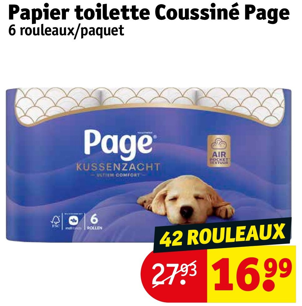 Papier toilette Coussiné Page 42 ROULEAUX