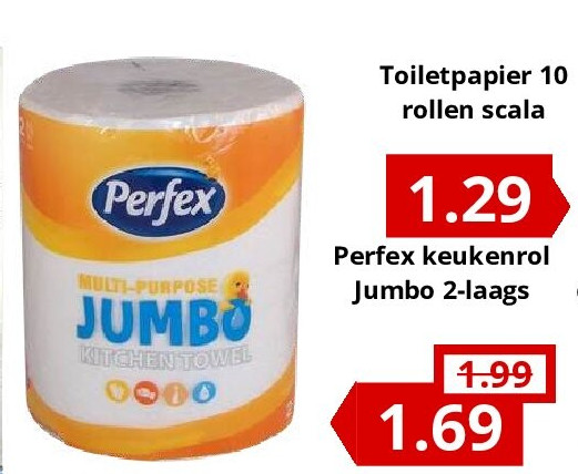 Perfex keukenrol Jumbo 2-laags