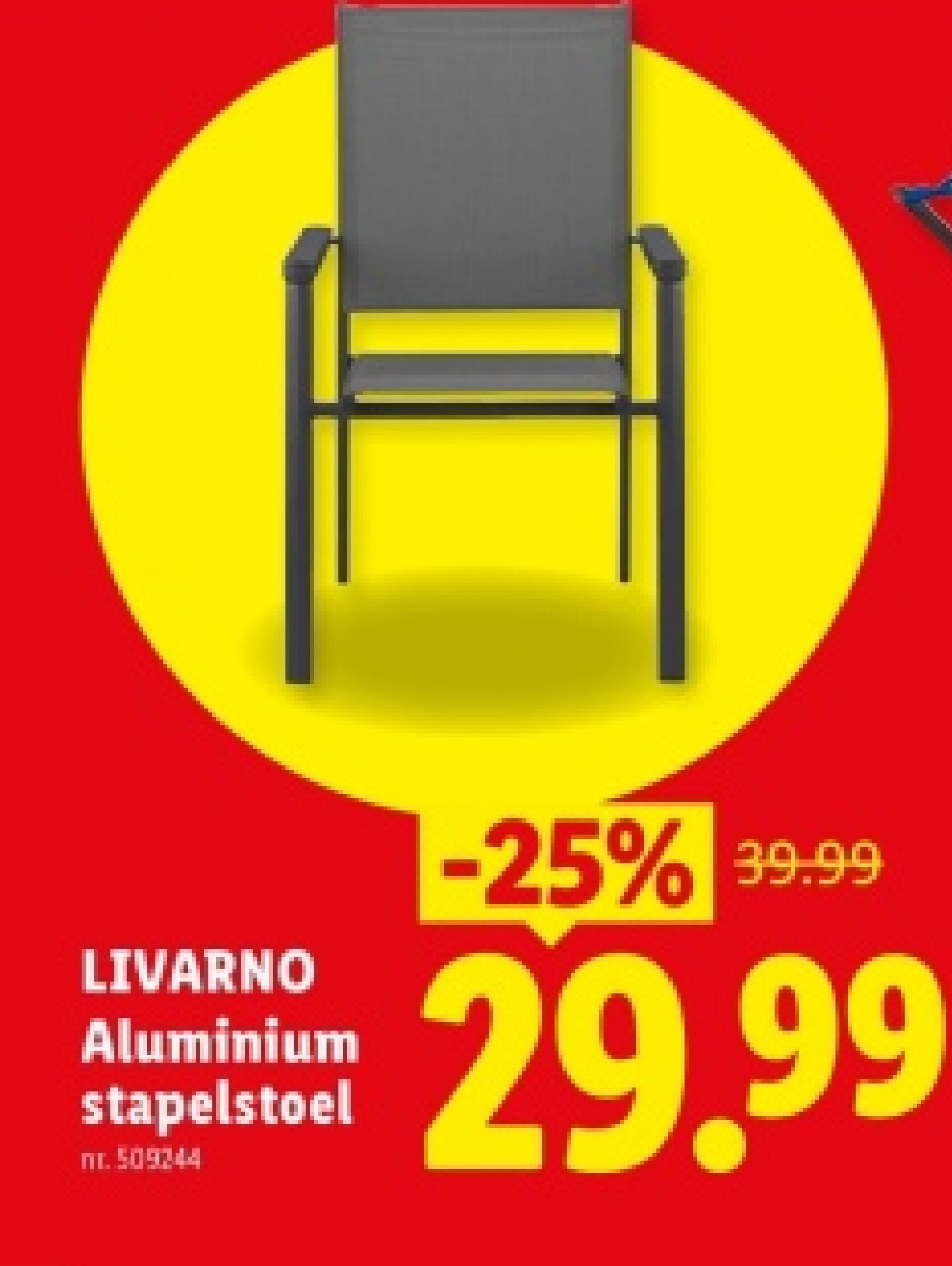 Aluminium stapelstoel