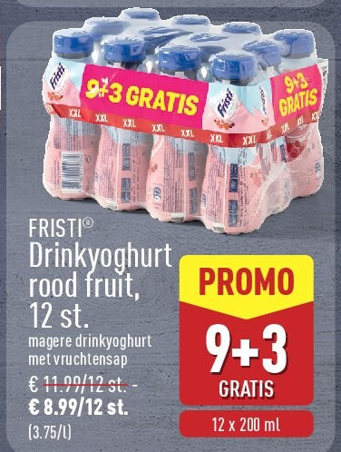 Drinkyoghurt rood fruit, 12st.