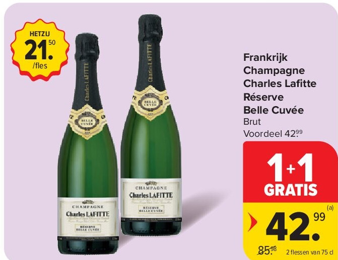 Frankrijk Champagne Charles Lafi tte Réserve Belle Cuvée