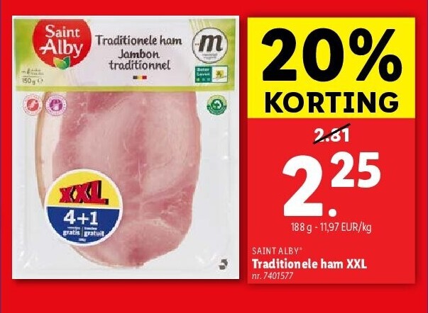 Traditionele ham XXL