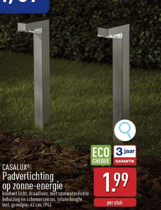 Padverlichting op zonne-energie