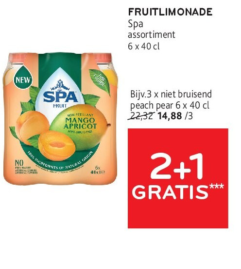 FRUITLIMONADE Spa assortiment 6 x 40 cl