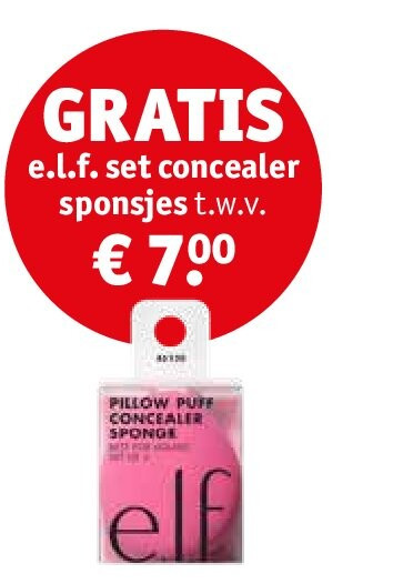 e.l.f. set concealer sponsjes