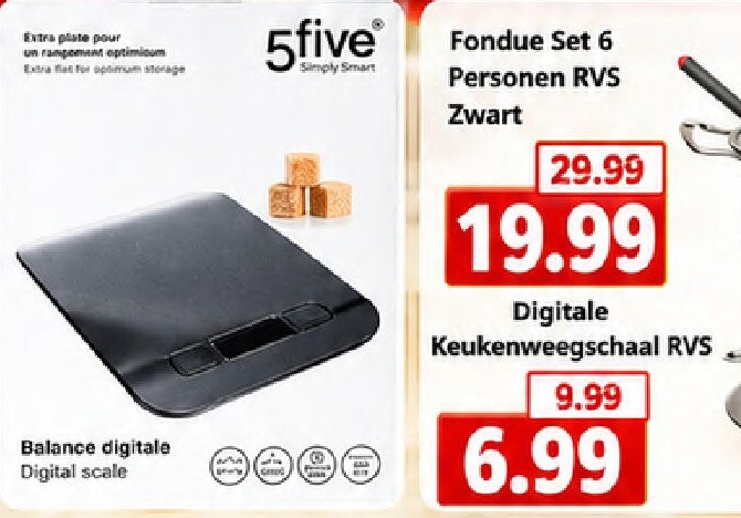 Digitale Keukenweegschaal RVS
