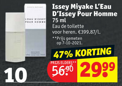 Issey Miyake L'Eau D'Issey Pour Homme 75 ml