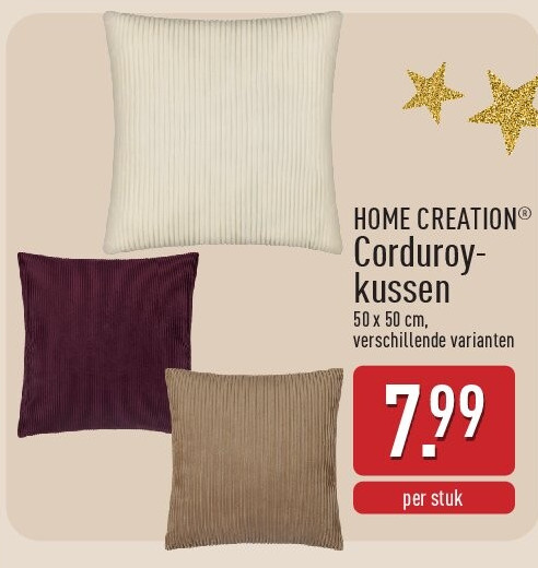 Corduroy­ kussen