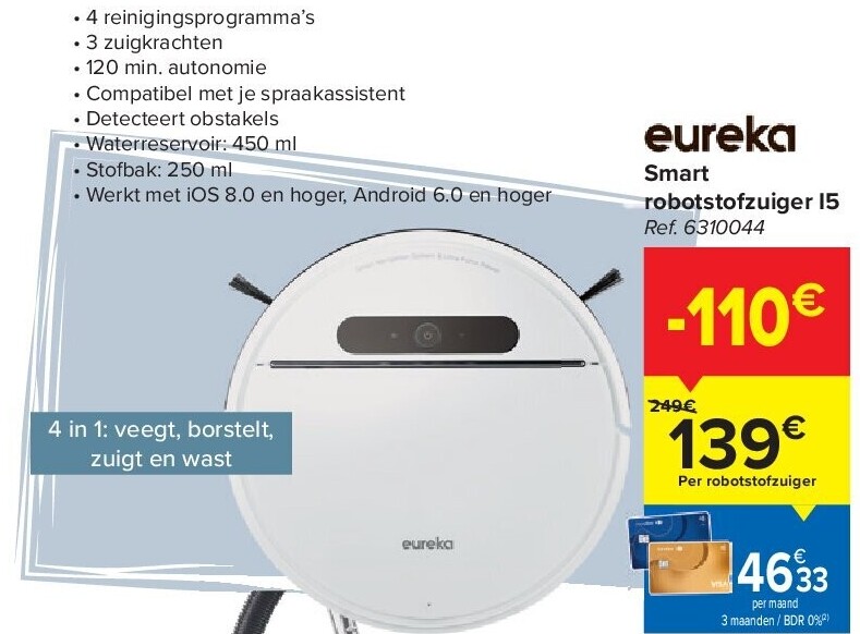 Smart robotstofzuiger I5
