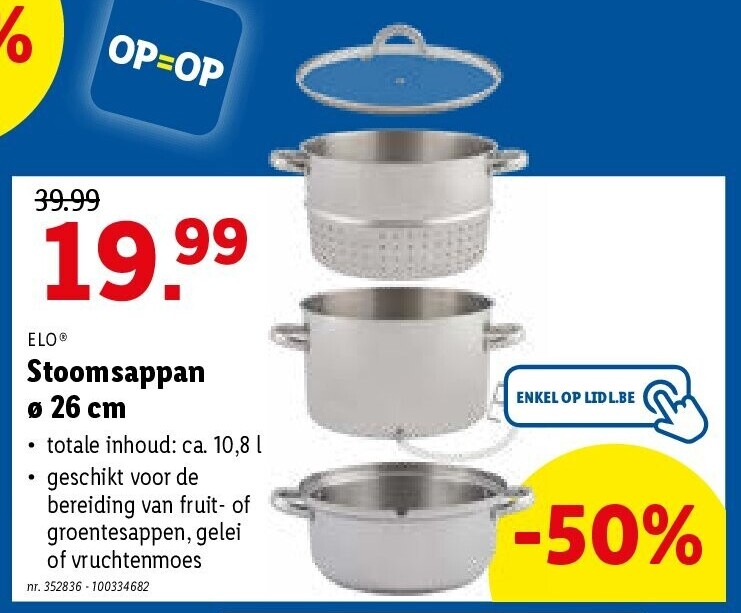 Stoomsappan ø 26 cm