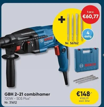 GBH 2-21 combihamer 720W- SDS Plus" Nr. 31612