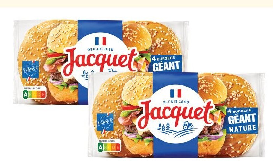 Pain burger géant nature Jacquet