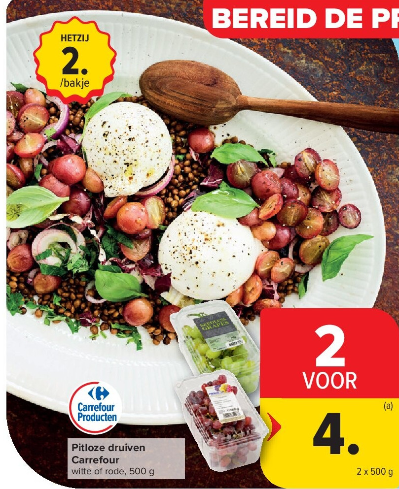 Pitloze druiven Carrefour