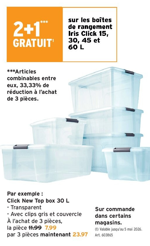 Click New Top box 30 L