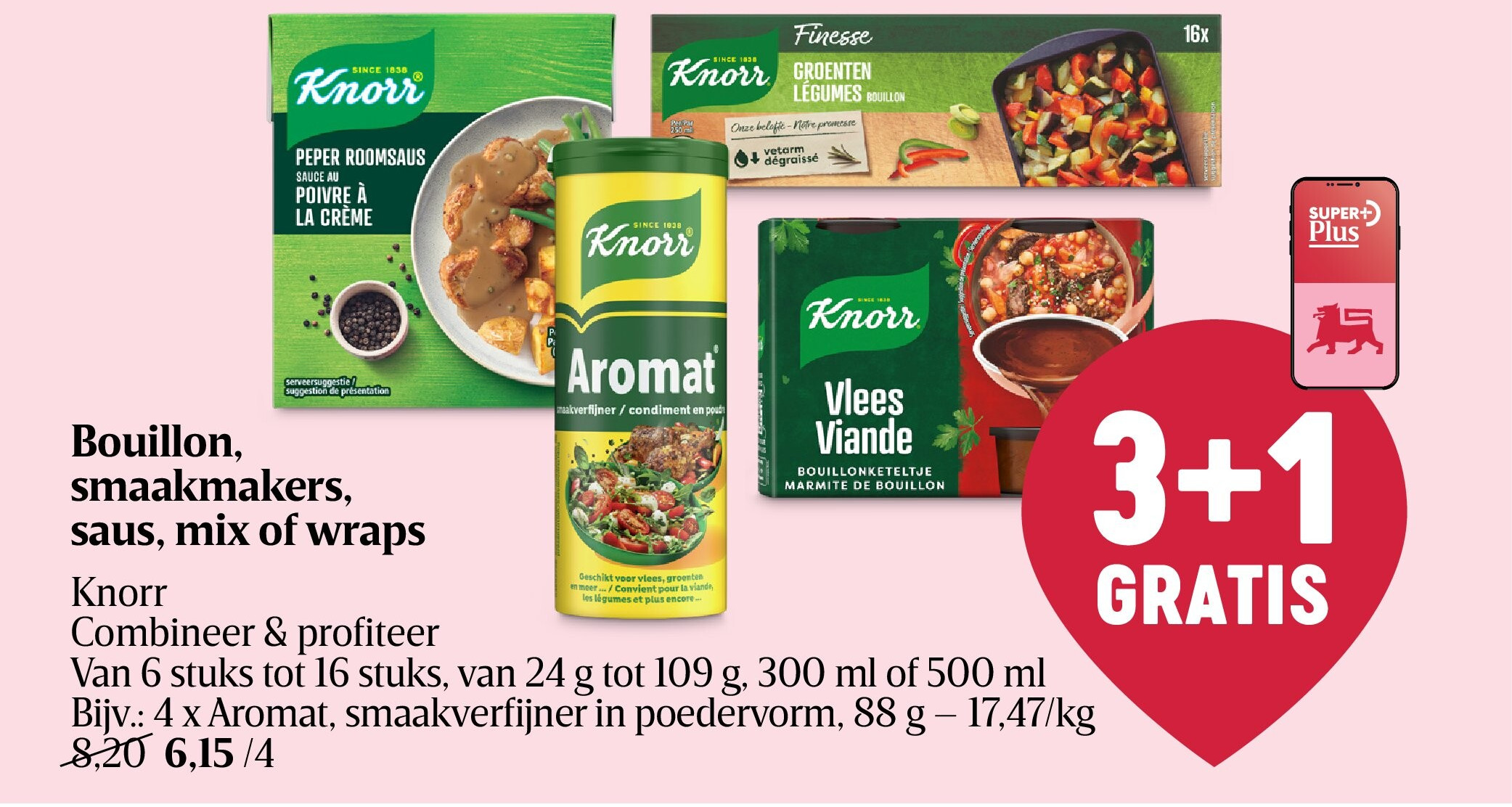 Bouillon, smaakmakers, saus, mix of wraps