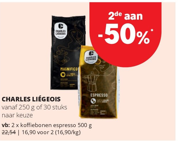 CHARLES LIÉGEOIS koffi ebonen espresso 500 g