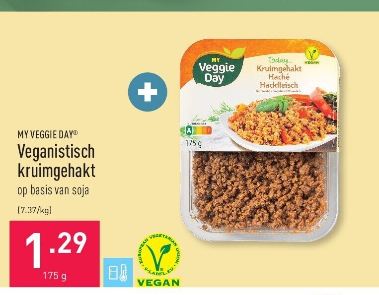Veganistisch kruimgehakt