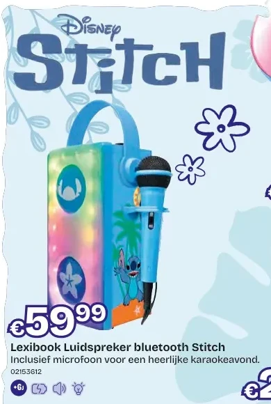 Lexibook Luidspreker bluetooth Stitch