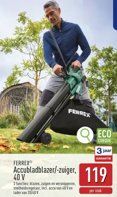 Accubladblazer/-zuiger, 40 V