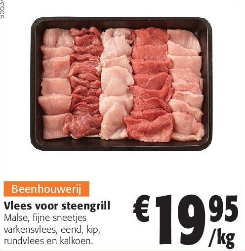 Vlees voor steengrill