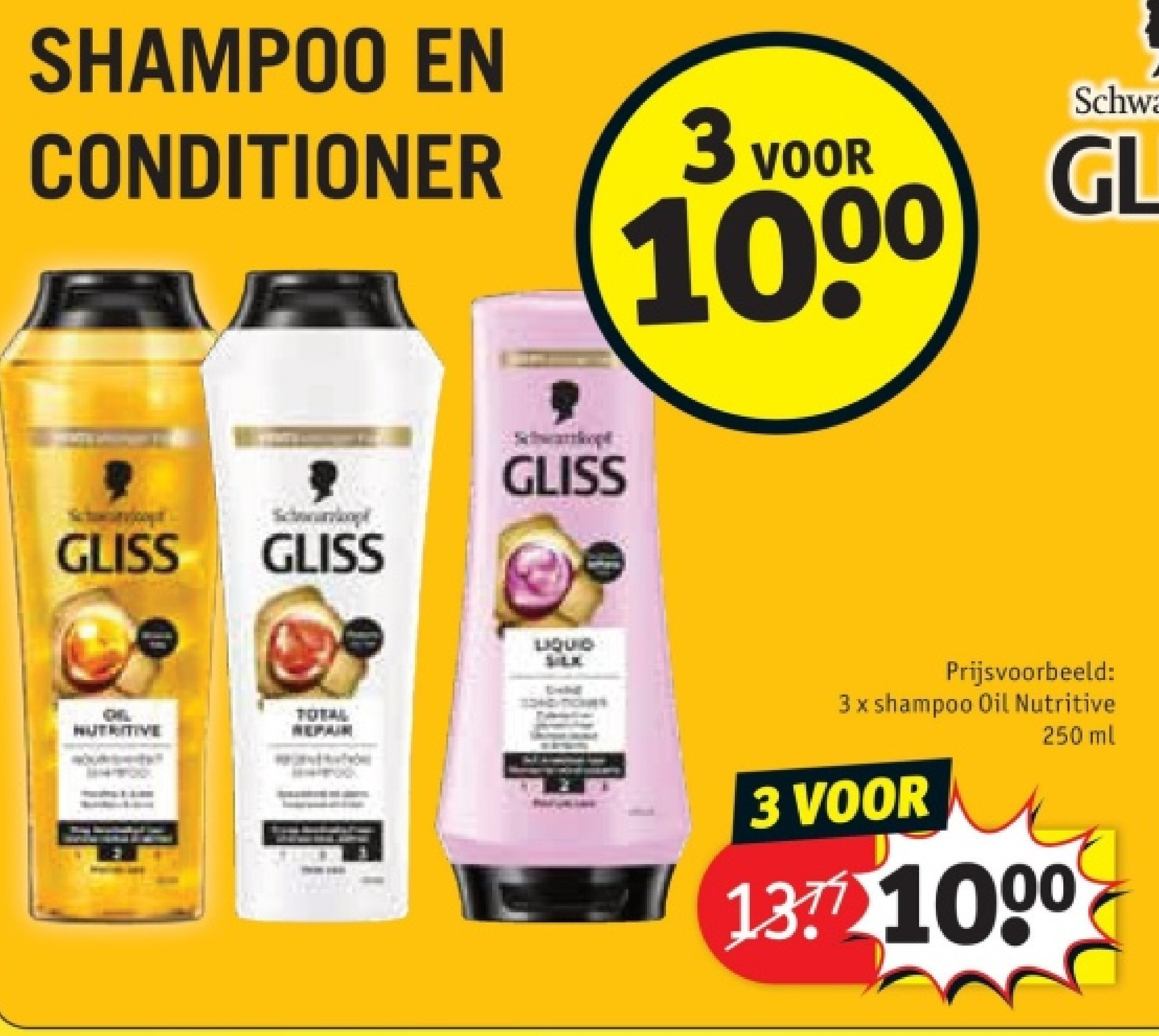 3 x shampoo Oil Nutritive 250 ml
