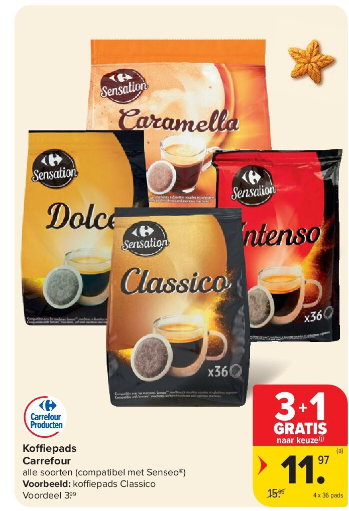 Koffiepads Carrefour