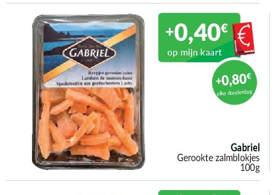 Gabriel Gerookte zalmblokjes - 100g