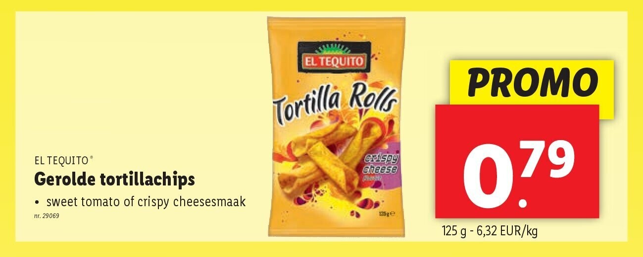 Gerolde tortillachips