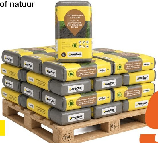 Onkruidmiddelen Voegzand Weber 15 kg
