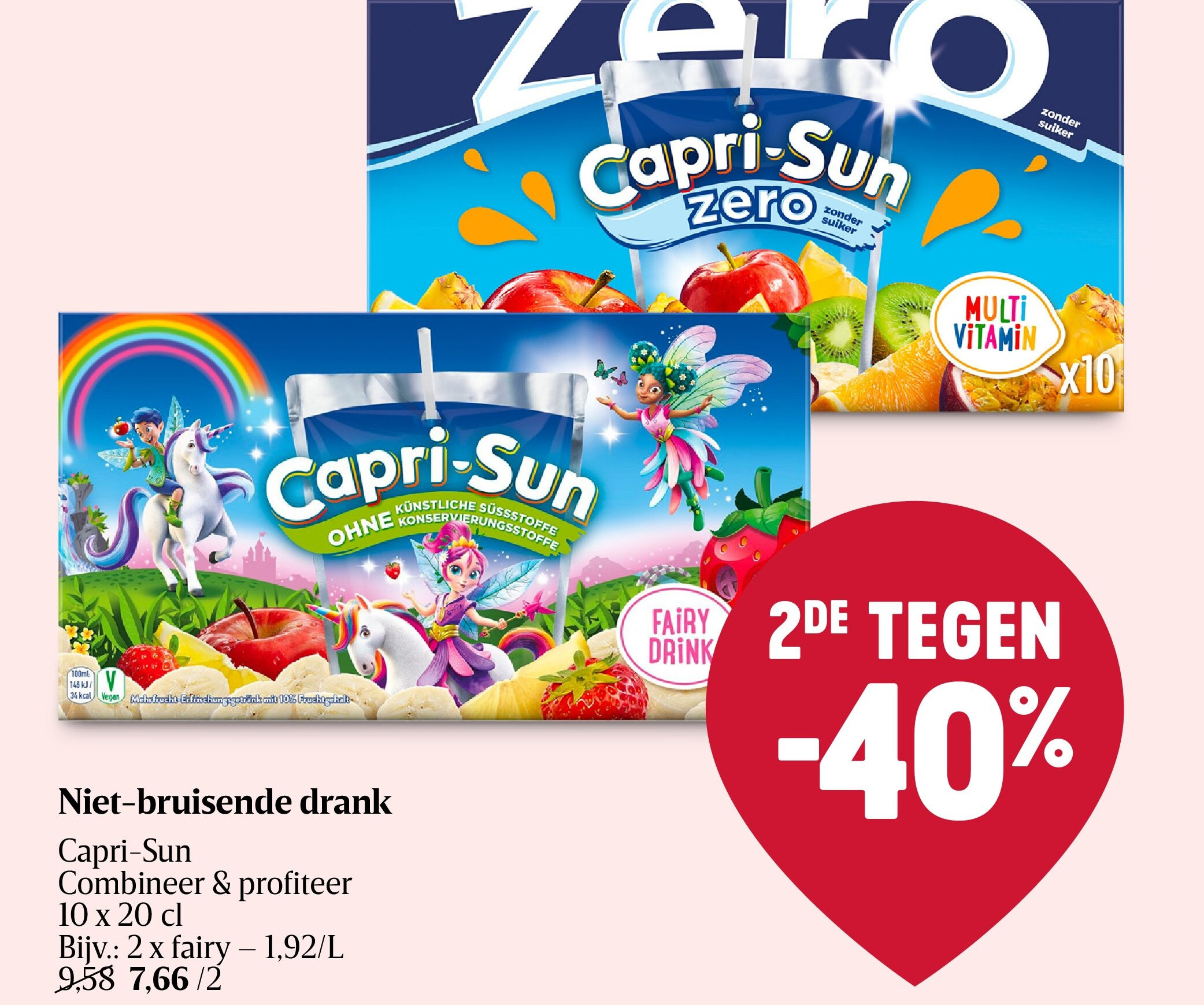 Niet-bruisende drank