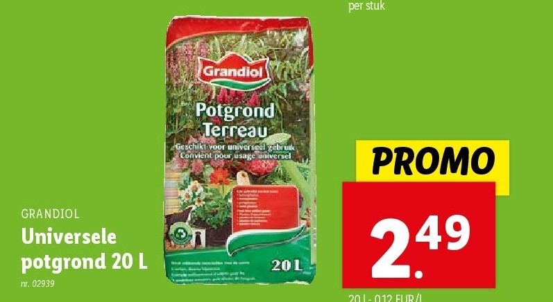Universele potgrond 20 L