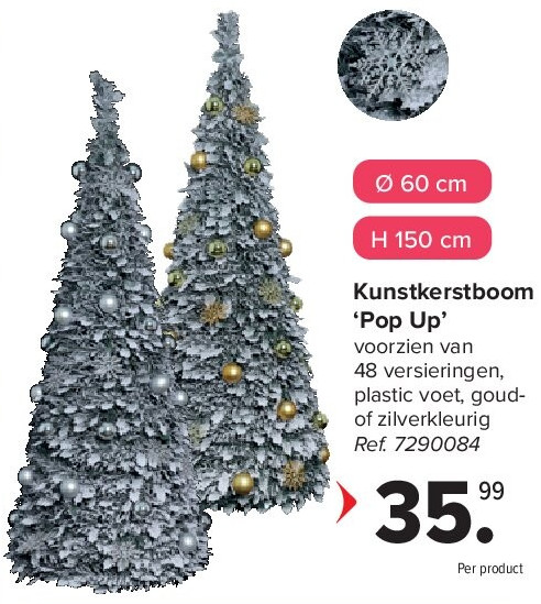 Kunstkerstboom ‘Pop Up’