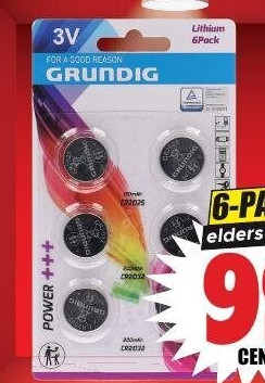 Grundig knoopcelbatterijen