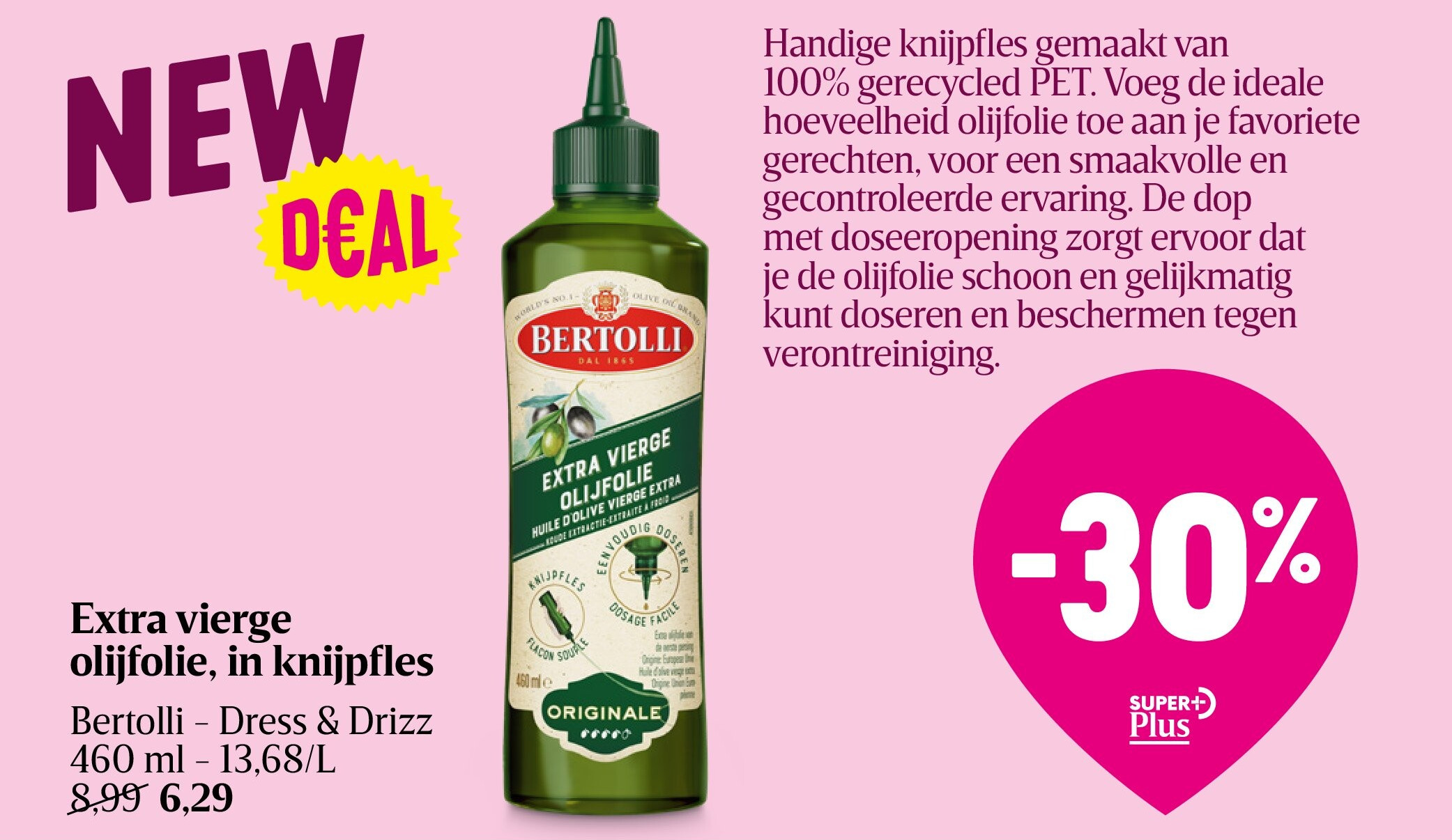 Extra vierge olijfolie, in knijpfles